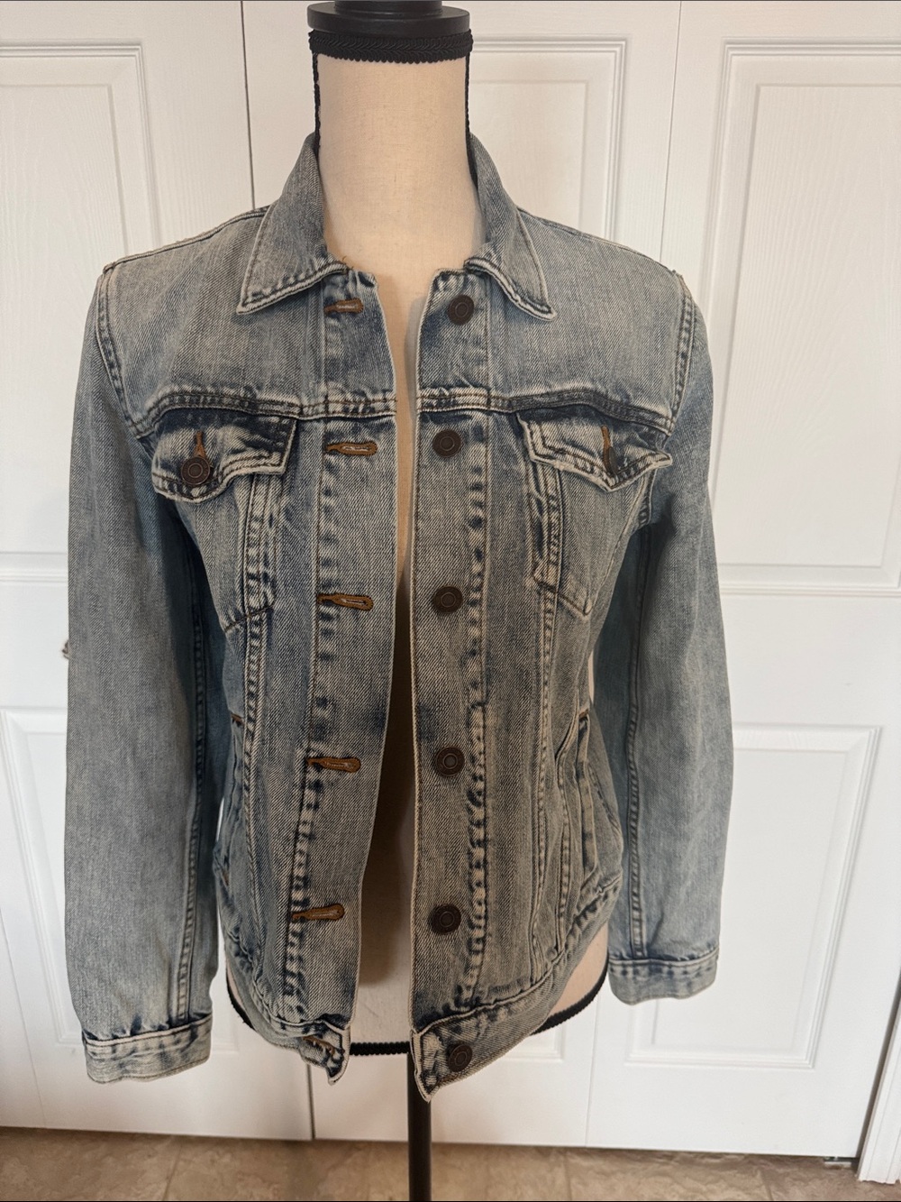 GAP Washed Light Blue Denim Jacket